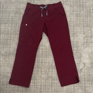 FIGS burgundy scrub pants